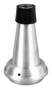 Trumpet Mute Silencer Mini Storlek Aluminium Trumpet Praktik Mute med Gummiskydd