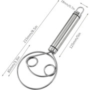 Danska degvisp i livsmedelskvalitet 304 rostfritt stål handmixer Brea