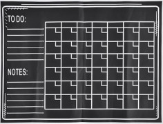 Blackboard väggdekal 45x60 cm självhäftande gör-det-själv avtagbar vattentät PVC svarta tavlekalender för barn Hemundervisning