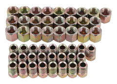 50st Han- / Honände Bromsrör Skruvmuttrar M10 X 1mm 3/16tum Od Koppar Bromsrör Rörkoppling