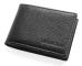 Litchi Texture Top Layer Cowhide Leather Bi-fold Business Card Credit Card Holder