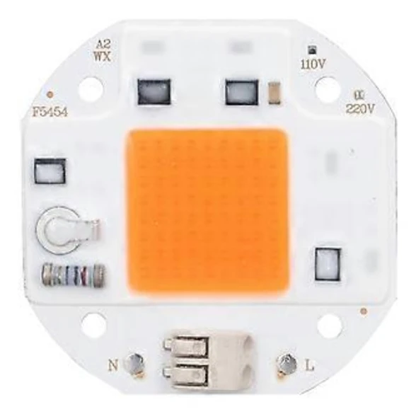 Hög Effekt LED Chip Växtlampa 380‑800NM COB Lamp Pärlor Drivfri för DIY Hydroponisk Växtbelysning 220V70W