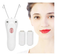 Elektrisk epilator för kvinnor, trådningsmetod, ansiktshårborttagare för ansikte och haka/ben, USB-uppladdningsbar, rosa YEMAESRE