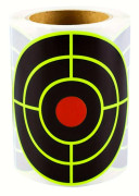 100 st 3-tums Universal Red Bullseye med gul och svart yttre ring Splatter Mål-klistermärken, Siktträning Klistermärken, Fluoresc [DB] 100pcs