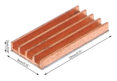 Pure Copper Cooler Pad Heatsink Pad för MOS IC Chip Memory Card Radiator PADS