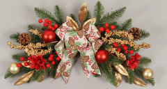 Ljusmanschetter för kronljus 2-pack Jul med blomdesign från Swerox{FY},D