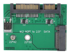 NGFF till SATA Riser Card Adapter - Hög kvalitet och SATA3-kompatibel
