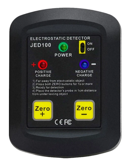 Portabel elektrostatisk fältmätare, tejp, smältblåst tyg