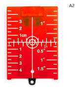 Plast Lase Target Card Plate För Grön Röd Lase Level Plate A2