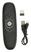 Air Remote Control 2.4G trådlös färgglad bakgrundsbelyst Plug and Play Full QWERTY fjärrkontrollmus med USB2.0-mottagare