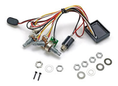 1 Set Basgitarr Pickup Förförstärkare Elektrisk Bas Pickup Del Plast och Metall