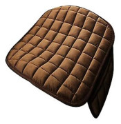 Fastsittande bilstolsdyna i enfärgad design med halkfritt underlag, andningsbart material - Bilinredningstillbehör (Kaffe färg)