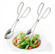2-pack Buffé Tänger Salladstänger, 10 tum Rostfritt Stål Matserveringstänger Brödtänger wi (FMY)