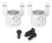 Fäste för hjulspindelled i aluminiumlegering, vänster och höger, kompatibelt med RGT 1/10 EX86100 RC Bilmodell Silver R86022S