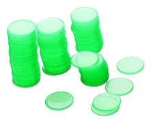 400 Stycken Plast Pokerchips Bingochips, Små Inlärningsräknare Tomma Chips Kort för Spel