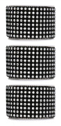 3ST Strass Mesh Rulle Glänsande Diamant Wrap Band Trim DIY Handgjord Dekoration Svart