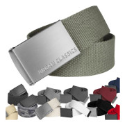 - CANVAS Tyg Bälte, justerbart upp till 120cm (LGL) Black/Black One size