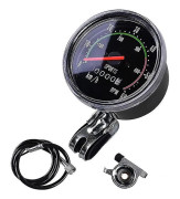 Klassisk Analog Cykelhastighetsmätare & Odometer i Gammal Stil