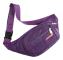 Män kvinnor Fanny Pack Midjeväska Telefon Kontanter s Bergsbestigning Sport Crossbody Chest Travel Phone Plånbok - on stock Double Purple