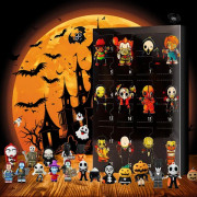 /NN/ Slumpmässig Halloween Adventskalender 2024, Halloween Skräckfilmsfigurer Adventskalender, Halloween Nedräkningskalender med 24 överraskningar...