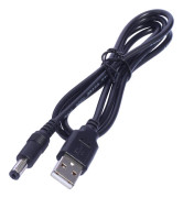 Kvalitets USB till DC5,5 x 2,1 mm power Laddningskabel för elektroniskt tangentbord, LED-ljusremsa, 5V spänningsenhet