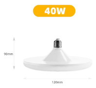 100/60/40/30/20W 220V E27 Energibesparande LED-lampor SMD Hög Ljusstyrka Vardagsrum Taklampor E27 Sockel Inget Ljud Ljus Brett Utbud UFO LED (FMY) 40W
