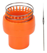 Trådvirkad vävstol Orange Ergonomisk design Automatisk frigöring Säker robust Trådvirkad stickmaskin för hattar, halsdukar, strumpor