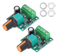 【NX】2 uppsättningar Motorhastighetsregulator PWM-kontrollomkopplare Regulator DC 1,8V-12V Kompatibel med fläktpump