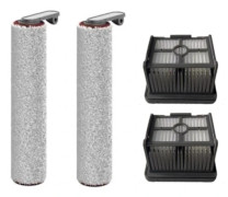 4 st Delar för Dreame H12 Pro Tvättmaskin Dammsugare Tillbehör Tvättbart Hepa-filter Huvudrulleborste