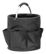 Foldable Oxford Picnic Basket Large Capacity for Travel and Camping Black