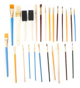25 Delars Mjuk Hår Gouache Penselset Trähandtag DIY Oljemålningspenslar