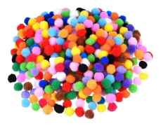 200 st Hantverk Pompoms Fluffiga Pompoms Klädtillbehör DIY Handgjorda Material