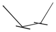 Hängmatteställ 360x92x115 cm, metall med krokar, max 120 kg, trädgård & strand