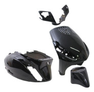 Karosskit för Piaggio Zip - Edge - Zip2000 - 2T/4T - 4 delar - Metallsvart - Framskydd
