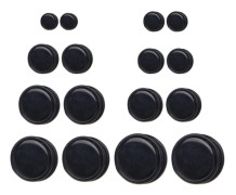 16 Delar Silikon Flesh Tunnels Öron Töjare Pluggar Kroppspiercing Expanders, Par Flesh Tunnels Öron Töjare Expanders Dubbel Flare Skruv Passform