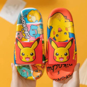 Pokemon Pikachu Barntofflor Ny sommar Tecknad filmtryck Baby PVC-mjuka hemmaskor inomhus badrum Anti-halk Kawaii