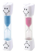wxsp - Tvådelat Timglasset med Smiley-ansikte - Timglas med Smiley-ansikte för barn - lämplig för köket - på kontoret och under