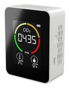 CO2-luftsensor Koldioxiddetektor Jordbruks Produktion Växthus CO2-monitor - Vit