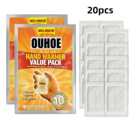 10-40 st Handvärmare Självuppvärmande Kyltålig Varm Mage Och Kroppsvärmare Långvarig Engångs Vinteruppvärmning Varma Paste Pads 20pcs