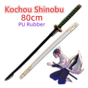 FC 80 cm Cosplay Swords Anime Demon Slayer Katana Vapen Original Sword Tomioka Giyuu Swords Leksak Säkerhet Gummi Modell Present Kochou Shinob B