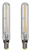 2-pack 4w T20 LED-glödlampa E14 Edison liten sockel varmvit 2700k