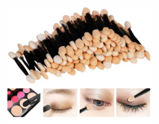 Eyeshadow Applicators, 100pcs Eyeshadow Applicator Double Sided Eye Makeup Applicators Short Sponge Eyeshadow Applicator