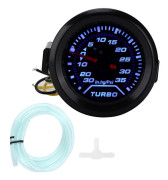 12V Turbo Boost Tryckmätare 52mm/2in 35PSI Digital Display Blå Röd LED Modifikation Universal