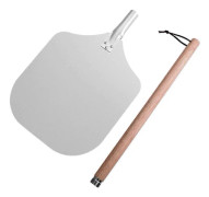 12\" Pizzaspade med Avtagbart Handtag, Kompatibel med Multifunktionellt Köksredskap & Serveringsbricka, Utrymmesbesparande Design Kompatibel med Enkel Förvaring 52.5cm with box