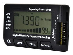 GTPower 2-7S Digital Batterikapacitet Kontrollmätare för RC