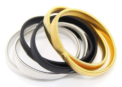 2025 Senaste Modell 6 st Halkfria Elastiska Skjortärmshållare Metallarmband för Band Stretch Strumpeband Guld generisk