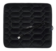 USB Bilvärmedyna Vinter Universal Elektrisk Värmesitsdyna 5V Bil Förtjockning Elektrisk [DB] Black