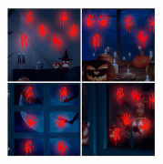 1 Ark DIY Fönsterdekal Självlysande Klistermärke Halloween Vägg Fönsterdekal
