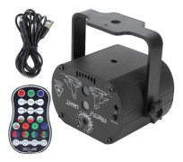 LED-scenljus 15W Mini RGB-lampa med 60 mönster för bar KTV C