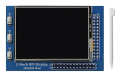 2.4-tums RPI-skärm för 4B/3B/3B+/Zero W Resistiv Pekskärm Kapacitiv Monitor 320X240 med Till